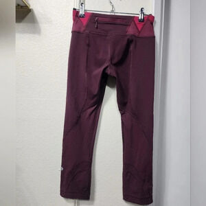 Lululemon Run Inspire Crop II Leggings Women's size 4 Gym Running Walking Yoga